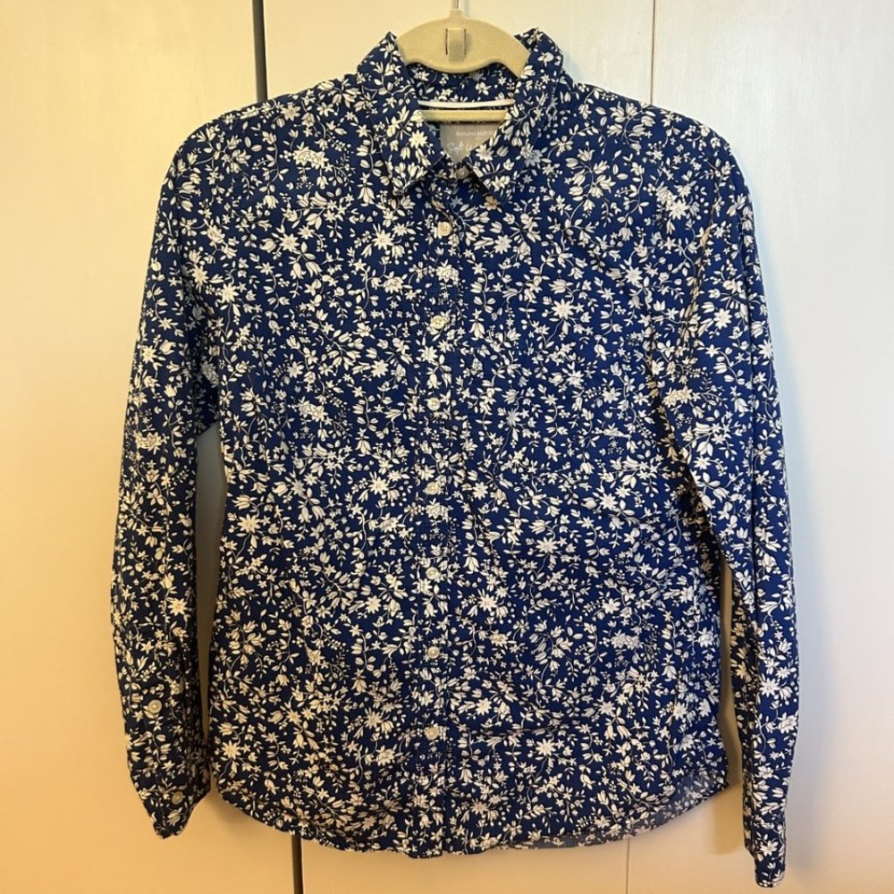 Banana Republic XS floral button down shirt